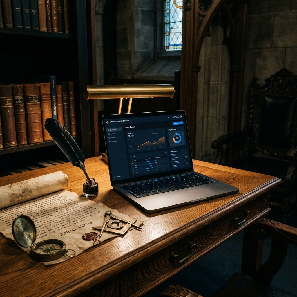 La plume et le compas : pourquoi la digitalisation des loges favorise la transmission